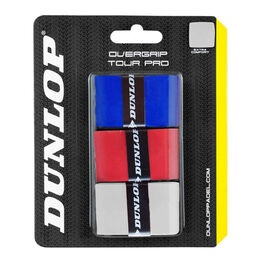 Sobregrips Dunlop OVERGRIP TOUR PRO wht/red/blue